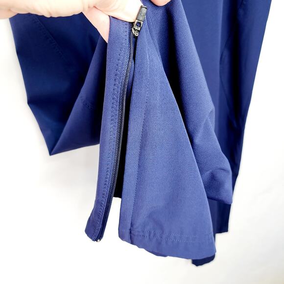 Under Armour Navy Blue Men's Tie Waist Zipper at Ankle Gym Running Pants Size M - Picture 6 of 9